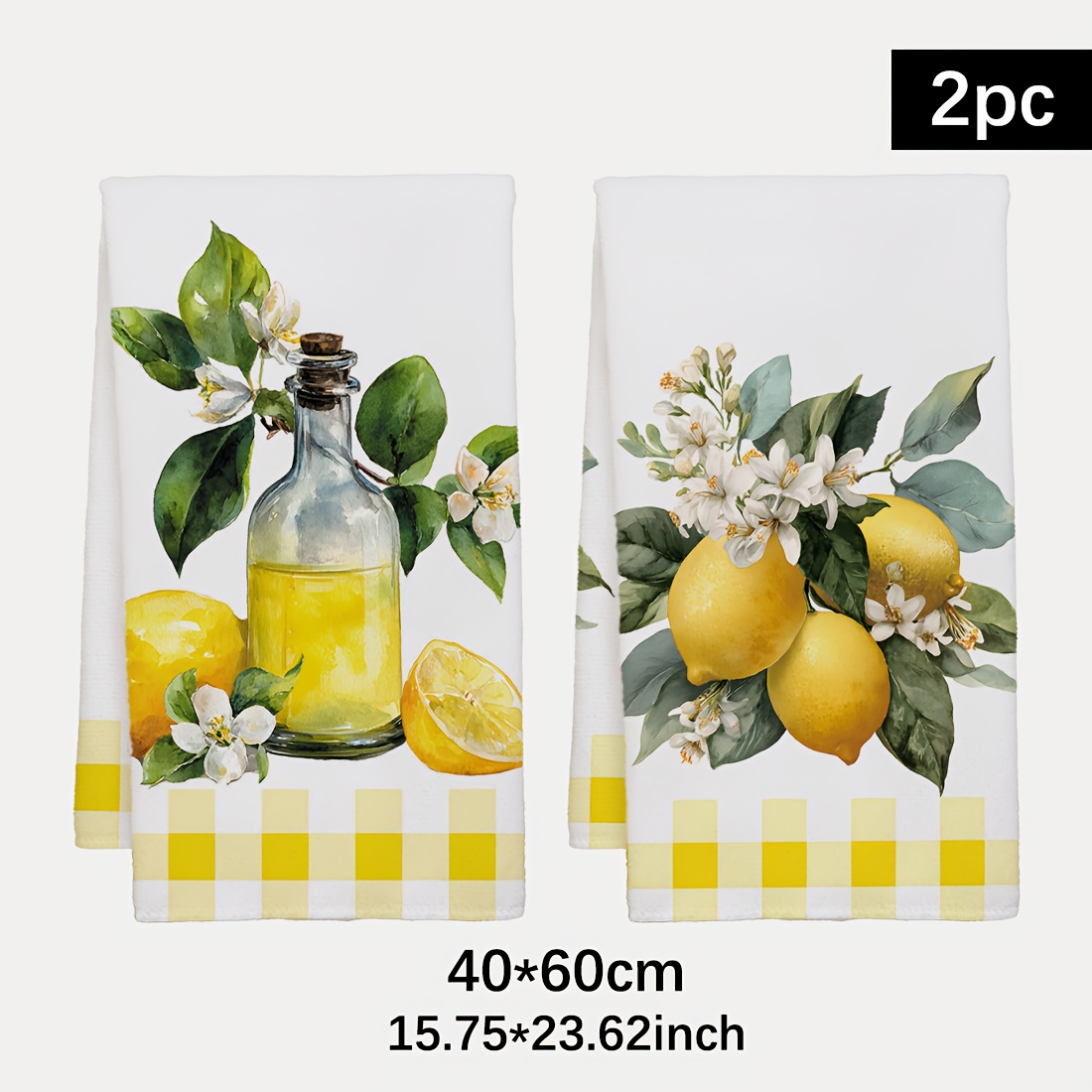 Home Cooking Services - 2 buah, handuk dapur motif bunga