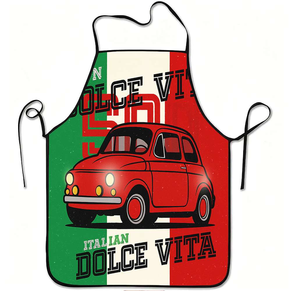 Home Cooking In Italian - 1 Buah Celemek Bertema Italia yang