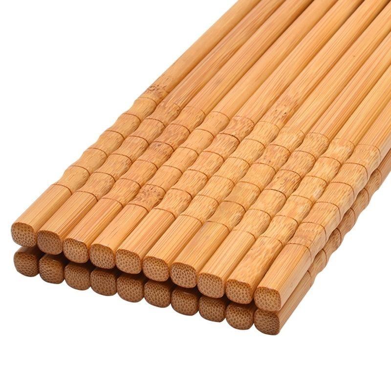 Home Cooking Asian - 1 Pasang Sumpit Bambu Alami Pegangan