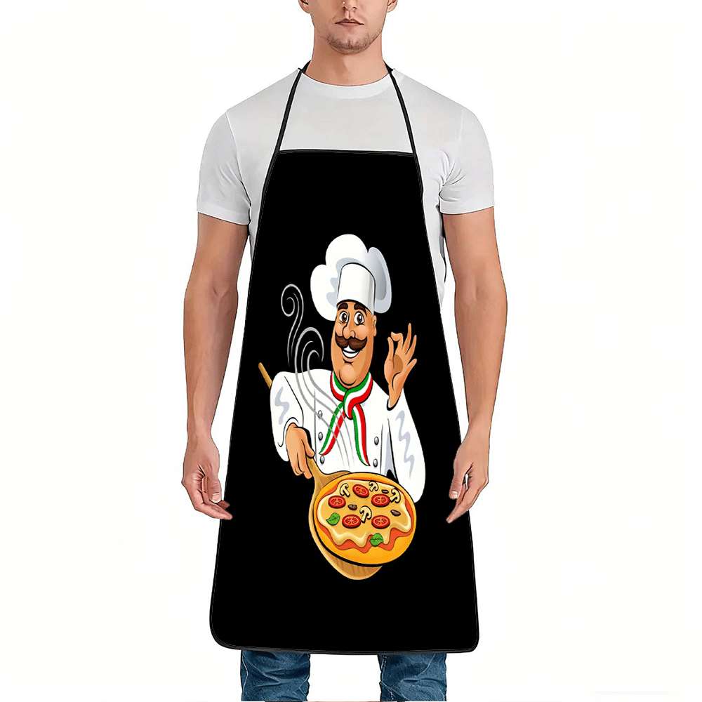 Home Cooking In Italian - 1 Buah Celemek Bertema Koki yang