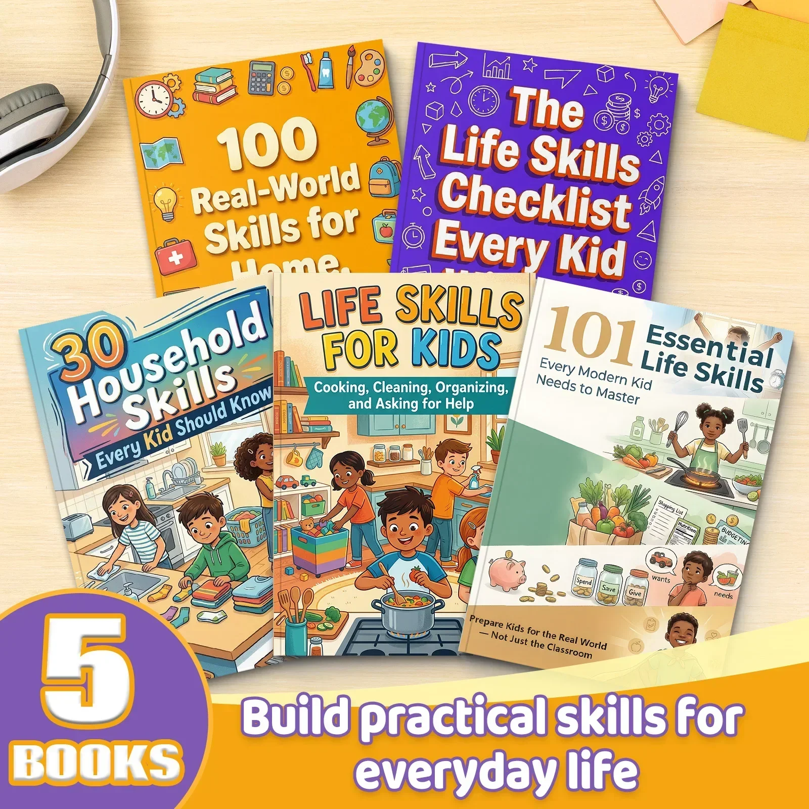 Koleksi 5 Buku Keterampilan Hi - Home Cooking Book ulasan dan harga