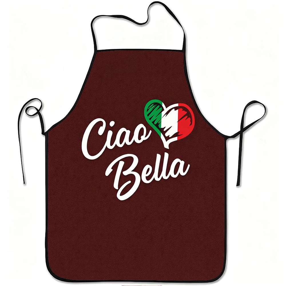 1 Buah Apron Bertema Italia ya - Home Cooking In Italian ulasan dan harga