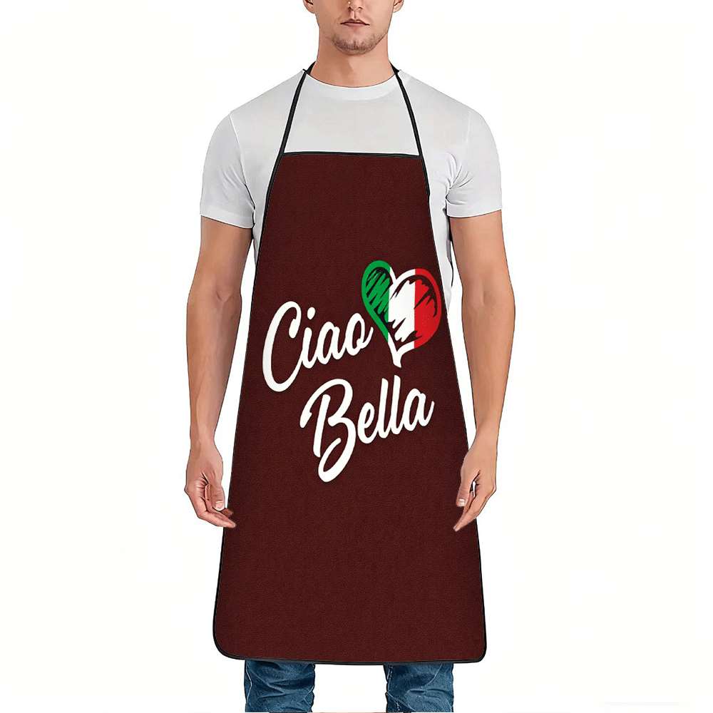 1 Buah Apron Bertema Italia ya - Home Cooking In Italian ulasan dan harga