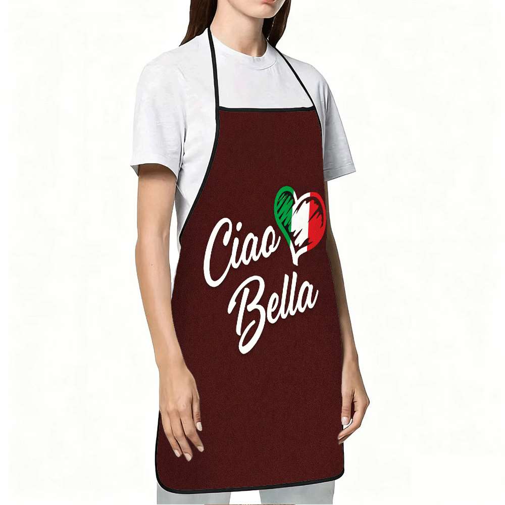 1 Buah Apron Bertema Italia ya - Home Cooking In Italian ulasan dan harga