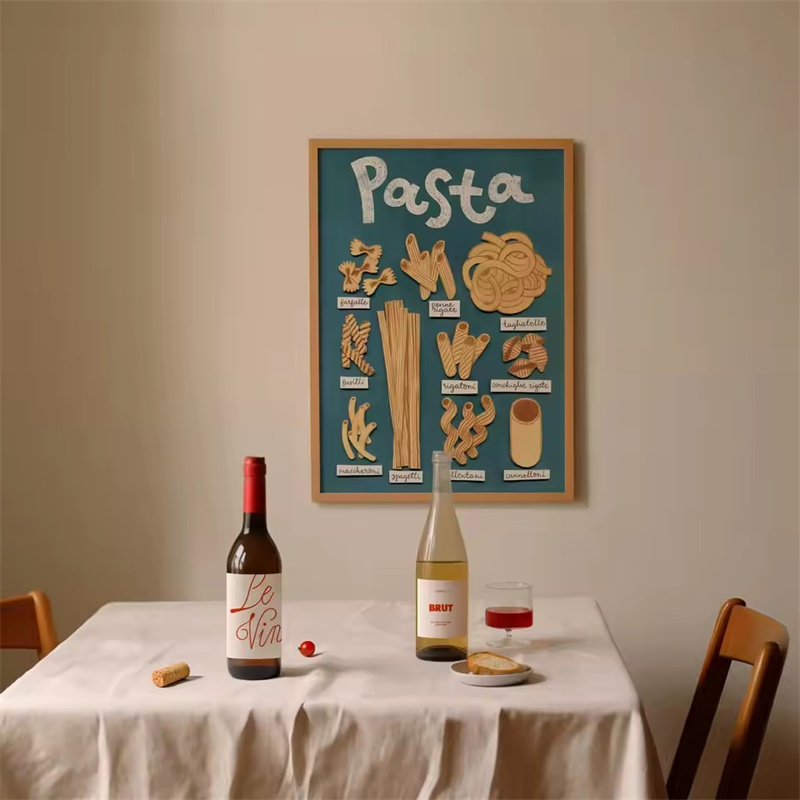 Poster Pasta Lezat Minimalis M - Home Cooking In Italian ulasan dan harga