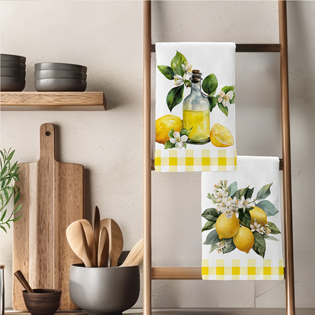 2 buah, handuk dapur motif bun - Home Cooking Services ulasan dan harga
