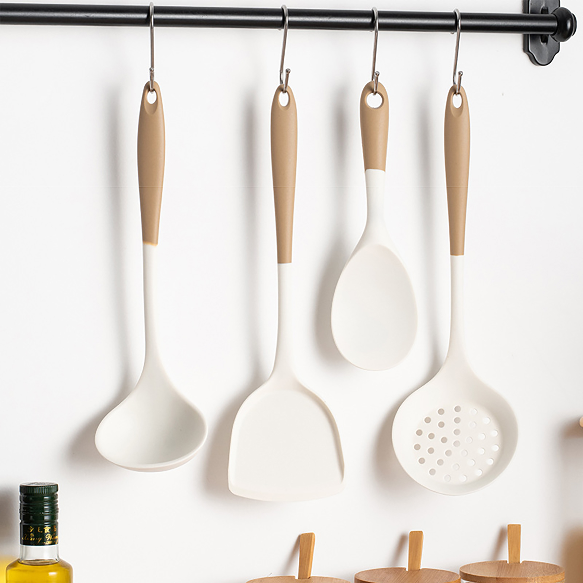 Peralatan dapur silikon, 4 bua - Home Cooking Services ulasan dan harga