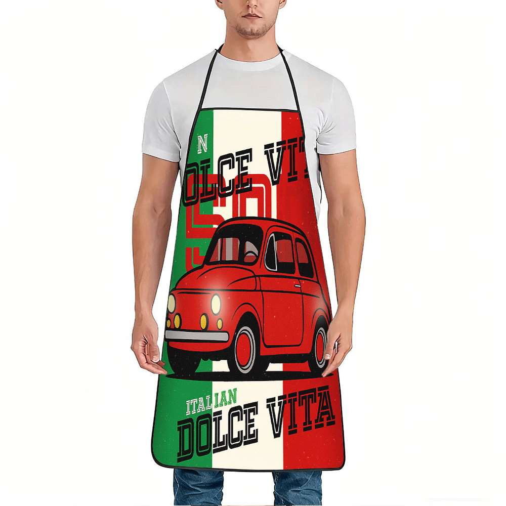 1 Buah Celemek Bertema Italia  - Home Cooking In Italian ulasan dan harga