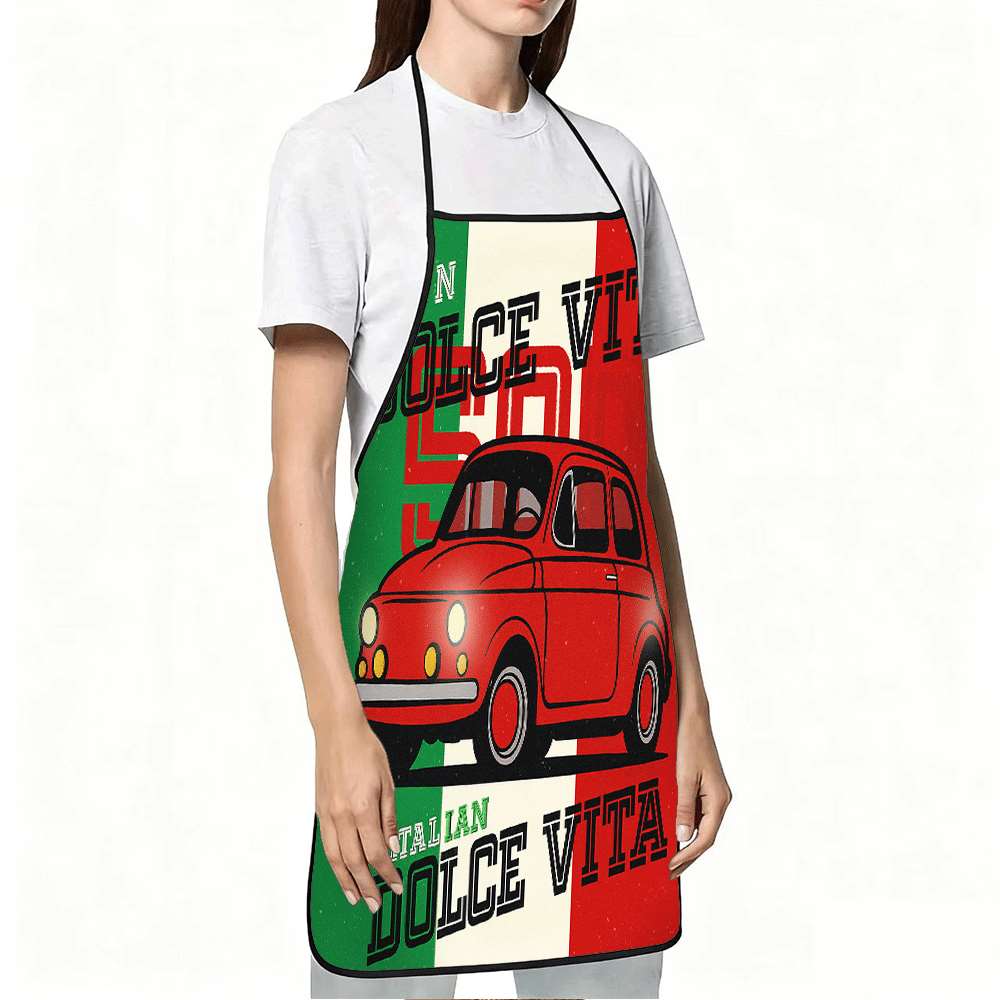 1 Buah Celemek Bertema Italia  - Home Cooking In Italian ulasan dan harga