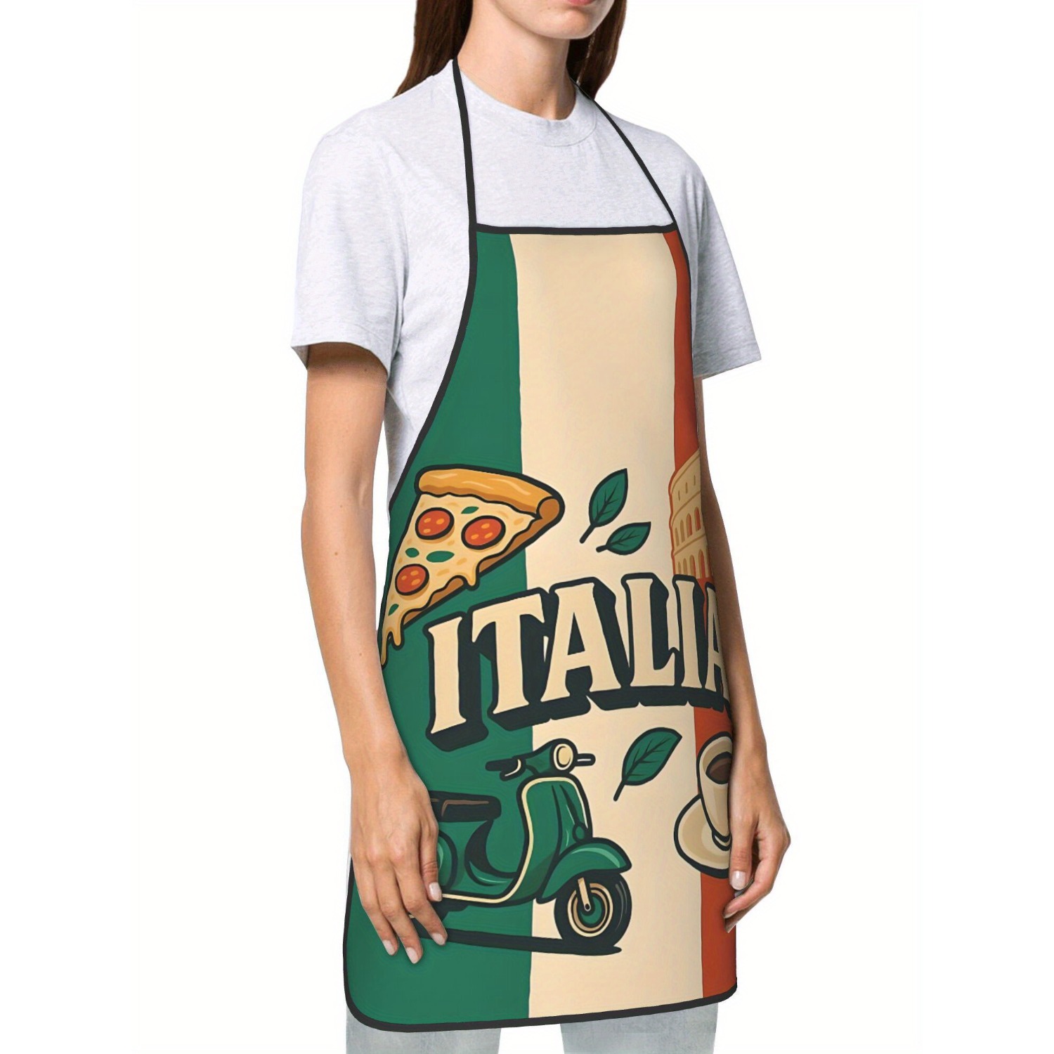 Celemek Dapur Motif Bendera It - Home Cooking In Italian ulasan dan harga