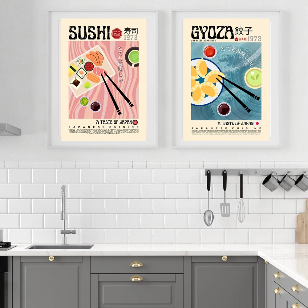 Poster Kanvas Cetak Seni Dapur - Home Cooking Asian ulasan dan harga